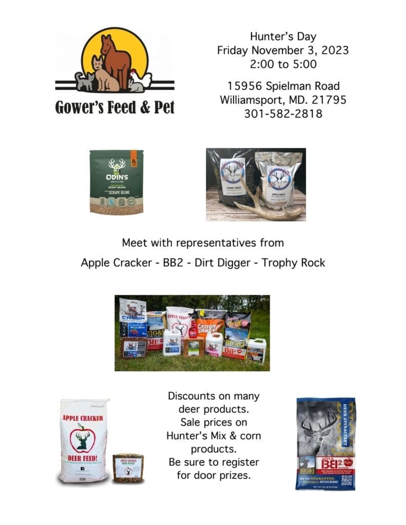 Hunters day Gower's Feed and Pet Apple Cracker Deer Feed