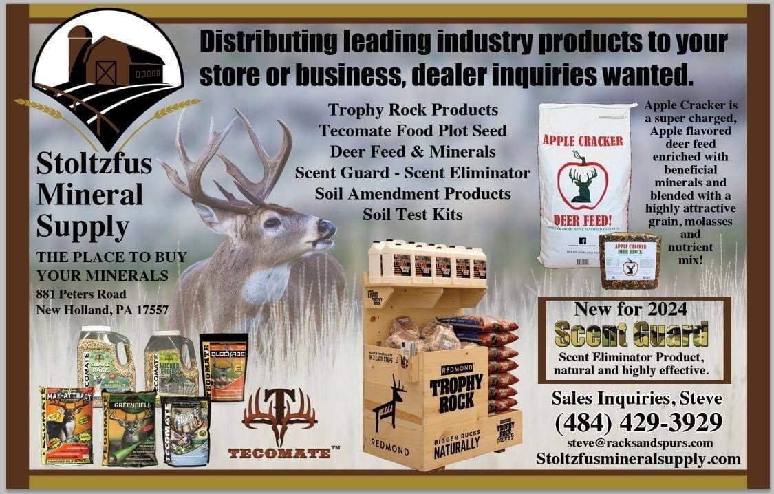Stoltzfus mineral supply Racks and Spurs ad January 24